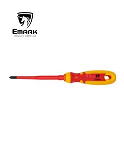 מברג פוזידרייב מבודד  EMARK PZ1x100mm 1000V VDE