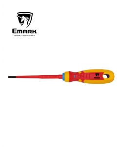 מברג שטוח מבודד  EMARK SL3.5x100mm 1000V VDE