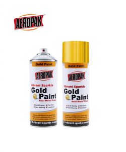 ספריי צבע מטאלי זהב יהלום AEROPAK