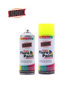 ספריי צבע פלורסנט צהוב AEROPAK