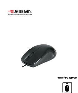 עכבר אופטי חוטי בעל 3 לחצנים