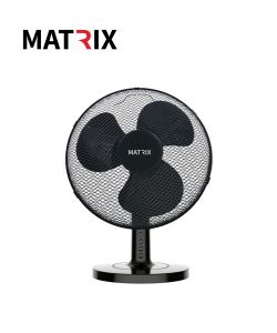 מאוורר מעוצב 40W שולחן 12" שחור 3 להבים MATRIX