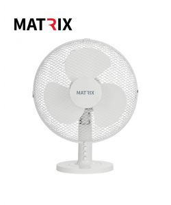 מאוורר מעוצב 50W שולחן 16" לבן 3 להבים MATRIX