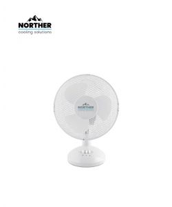 מאוורר 30W שולחן 9" לבן 3 להבים NORTHER