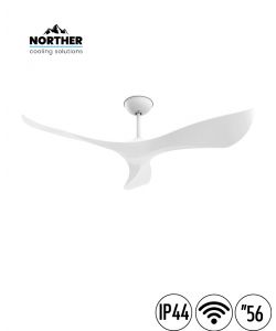 מאוורר תקרה 56" SPAZIO WIFI לפרגולה IP44 כולל שלט NORTHER
