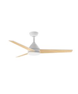 מאוורר תקרה 48" YOUNG +שלט ולד 24W CCT לבן+עץ NORTHER