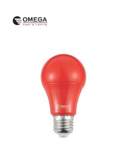 נורת לד 9W A60 אור אדום OMEGA E27