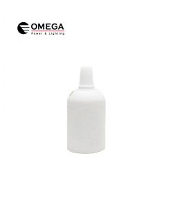 בית נורה תקני להתקנה לתלייה E27 לבן