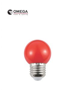 נורת לד כדור 3W G45 אור אדום OMEGA E27