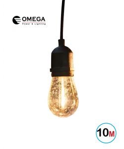 גרלנדה סולארית עם 15 בתי נורה