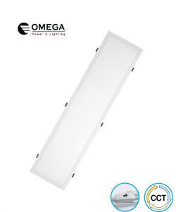 פאנל לתקרת גבס מרובע דק במיוחד טכנולוגיית SideLight  דגם מדריד OMEGA CCT 54W 30x120 