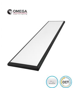פאנל צמוד תקרה 30x120 LONDON CCT מלבני  74W שחור OMEGA