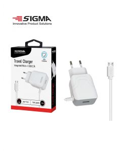 מטען קיר יחיד יצוק USB- A  12W MICRO