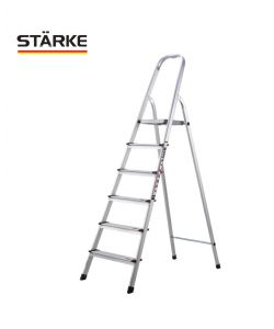 סולם אלומיניום ביתי 6 שלבים, תוצרת STARKE