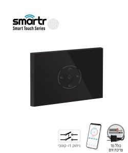 מפסק טיימר דוד רוחבי TOUCH GLASS WIFI